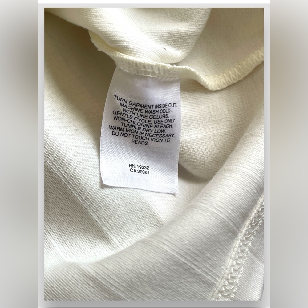 Alfred Dunner Women’s Mock Neck Sweatshirt Cream Floral Heart to Heart Sz L NWT - Picture 7 of 7